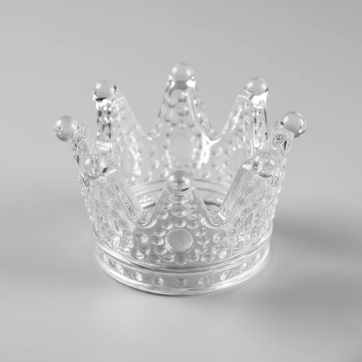 Glass Crown Shape Candle holder / rings & Jewelry organizer Glass Crown Shape Candle holder / rings & Jewelry organizer