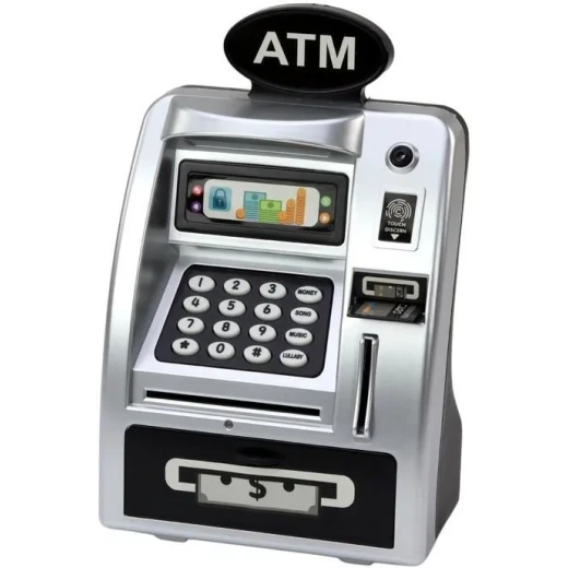 Electronic ATM Piggy Bank – Interactive Savings Bank with Personal Access Code, Card Reader, and Realistic Sound Effects for Kids Ages 3+ - Image 2