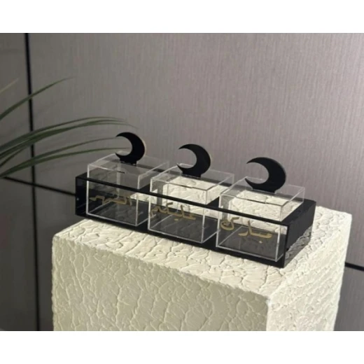 Acrylic Clear Ramadan Boxes for Dishes, Set of 1, Food Storage Containers - Viola Acrylic - Image 5