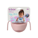 B.Box 3 in 1 Snack Dispenser Set for Babies and Toddlers Blush Color, BPA Free, Easy to Clean, Perfect for On the Go Snacking Needs - B.Box