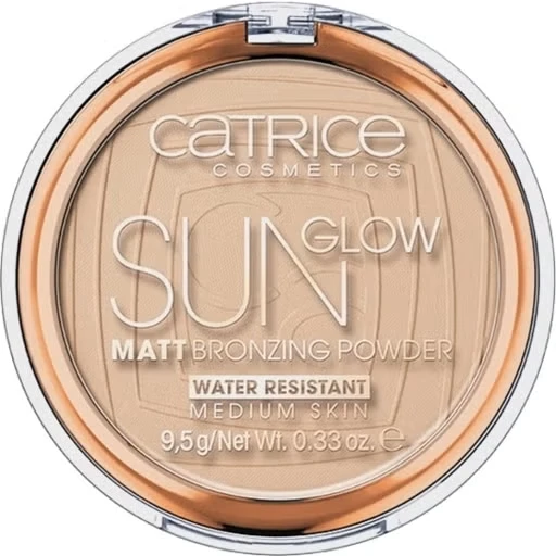 Catrice Sun Glow Matt Bronzing Powder 030 Medium Bronze Vegan 10g Face Makeup for a Natural Tan Look - Catrice