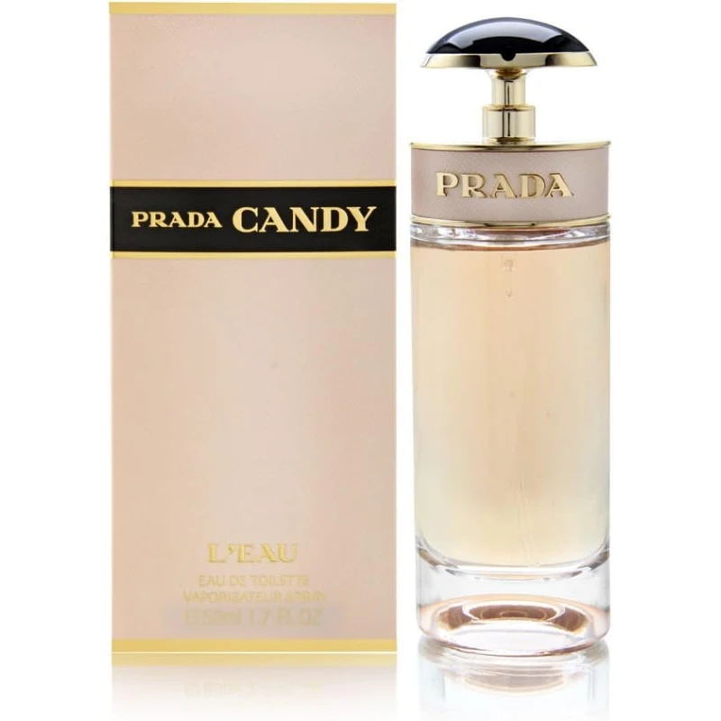 Prada Candy L'Eau Eau De Toilette 50ml for Women A Fresh and Joyful Floral Fragrance with Notes of Citrus and Caramel, Perfect for Everyday Wear 50 ml Bottle
