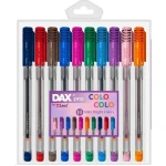 Lexi I Dax Pen ColoColo I First Time In India - Brightest Bright Color Series I Pack Of 10 Multicolor Ball Pens - Lexi