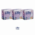 Lifey Super Thick Feminine Pads – Bulk Value 3-Pack (108 Pads Total) – Maximum Cushion, High-Capacity Absorbency & Total Leak Protection. - Lifey