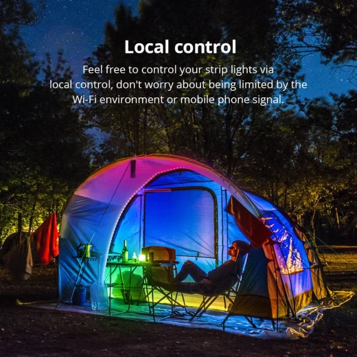 شريط إضاءة LED RGB ذكي من سونوف L3-5M-P واي فاي بطول 5 أمتار شريط مرن تحكم صوتي مزامنة الموسيقى - سونوف - Image 6