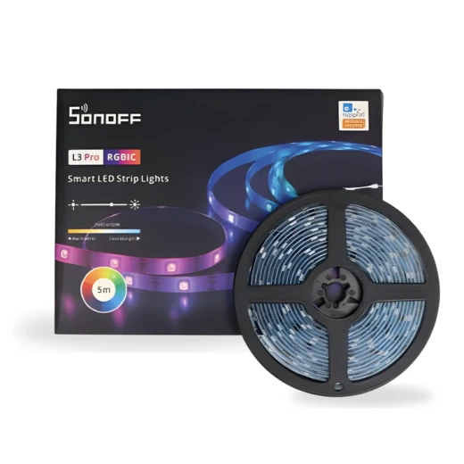 شريط إضاءة LED RGB ذكي من سونوف L3-5M-P واي فاي بطول 5 أمتار شريط مرن تحكم صوتي مزامنة الموسيقى شريط إضاءة LED RGB ذكي من سونوف L3-5M-P واي فاي بطول 5 أمتار شريط مرن تحكم صوتي مزامنة الموسيقى