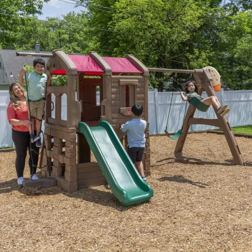Step2 naturally playful adventure lodge swing set and play center - Step2 - Image 4