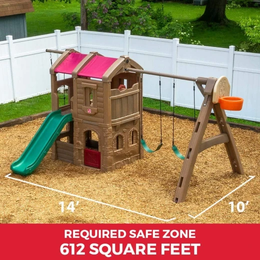 Step2 naturally playful adventure lodge swing set and play center - Step2 - Image 7