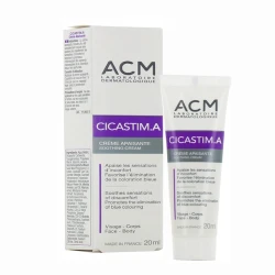 كريم مهدئ إيه سي إم Cicastim.A (20 مل) – لعلاج تهيج البشرة والكدمات | تركيبة فعالة لتخفيف التورم وتسريع تعافي الجلد