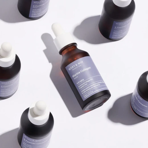 Mary & May Marine Collagen Serum 95% Anti-Aging Formula for Radiant Skin 30ml Targets Fine Lines and Wrinkles with Deep Hydration Improves Elasticity and Firmness - Mary &amp; May - Image 4