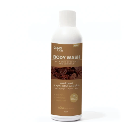 Covix Care Dark Chocolate and Cinnamon Body Wash 400ml for Soft Skin Covix Care Dark Chocolate and Cinnamon Body Wash 400ml for Soft Skin
