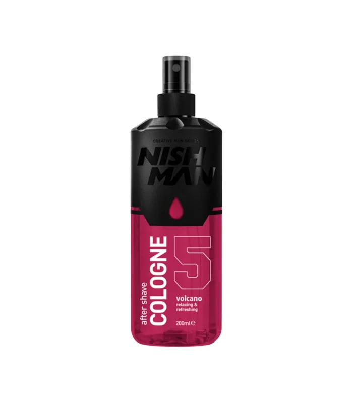 NishMan 05 Volcano After Shave Cologne 200ml, Soothing, Masculine Scent - Nishman