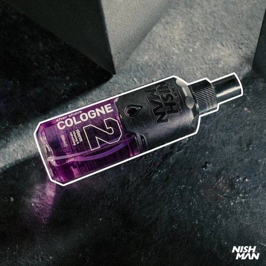 NISHMAN 02 After Shave Cologne Storm 200ml, 70% Alcohol, Antibacterial, Refreshing Face Care - Nishman - Image 7