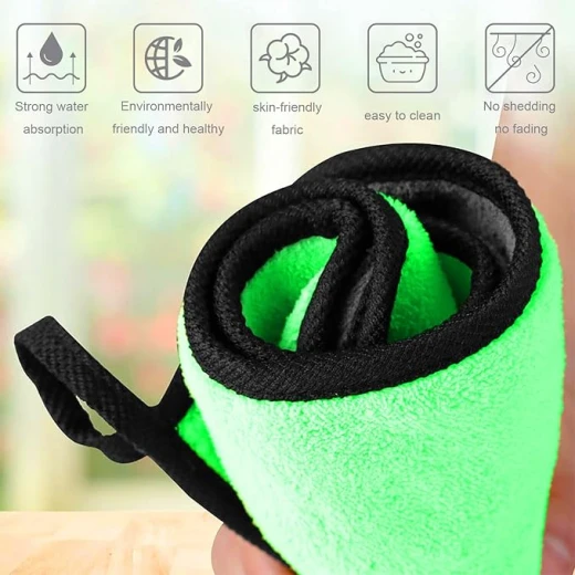 Super Absorbent Microfiber Dishcloths, Non-Shedding, Quick-Drying Cleaning Cloths one piece - Kitchen house - Image 6