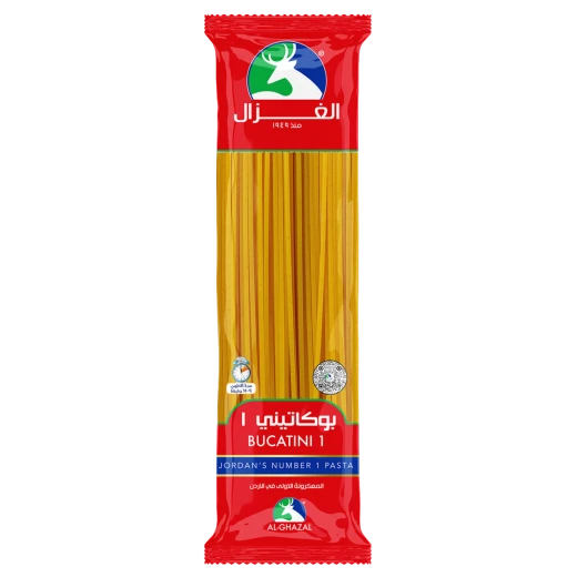 Al gazal Bucatini Pasta 300g Pack Perfect for Classic Italian Recipes Fast Cooking Delicious Al Dente Texture Ideal for Family Meals 300 Grams of Premium Quality Pasta Al gazal Bucatini Pasta 300g Pack Perfect for Classic Italian Recipes Fast Cooking Delicious Al Dente Texture Ideal for Family Meals 300 Grams of Premium Quality Pasta