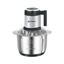 CONTI 5L Chopper Stainless Steel Bowl Food Processor 500W Powerful Motor 1 Speed Setting Ideal For Chopping Vegetables Fruits Nuts and More Easy to Clean and Operate