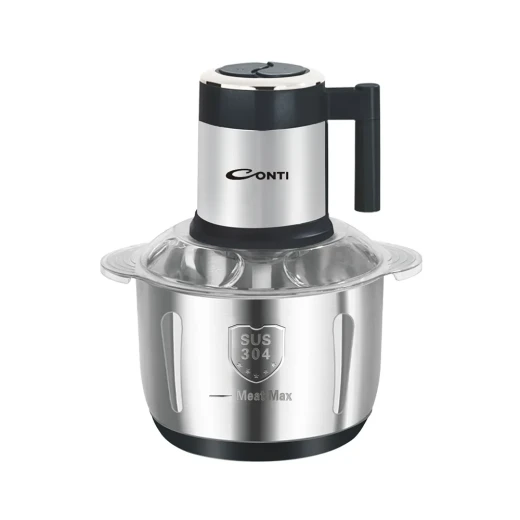 CONTI 5L Chopper Stainless Steel Bowl Food Processor 500W Powerful Motor 1 Speed Setting Ideal For Chopping Vegetables Fruits Nuts and More Easy to Clean and Operate CONTI 5L Chopper Stainless Steel Bowl Food Processor 500W Powerful Motor 1 Speed Setting Ideal For Chopping Vegetables Fruits Nuts and More Easy to Clean and Operate