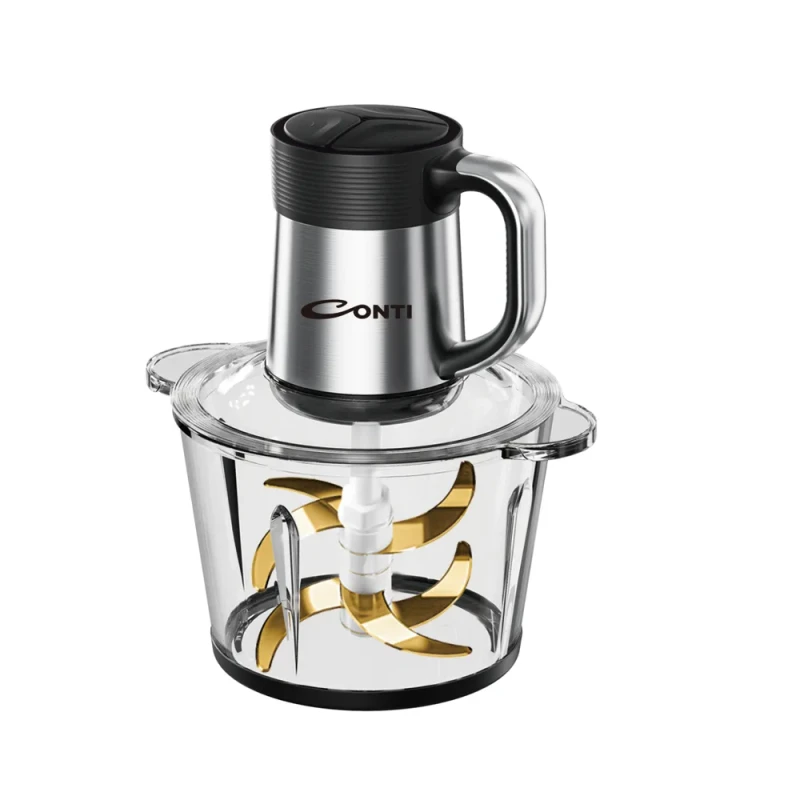 CONTI Chopper 3L Glass Bowl Food Processor 500W for Kitchen Prep, Powerful Performance and Versatile Food Preparation - Conti