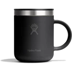 Hydro Flask 12oz Black Insulated Coffee Travel Mug with Handle Keeps Beverages Hot or Cold for Hours Double Wall Vacuum Insulation Durable Powder Coat Finish Perfect for Commuting - Hydro Flask