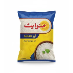 Sunwhite White Medium Grain Rice 3.5 kg, The Perfect Choice for Everyday Cooking, Delicious and Versatile, Ideal for Pilafs, Risottos, and More. A Staple for a Balanced Diet.