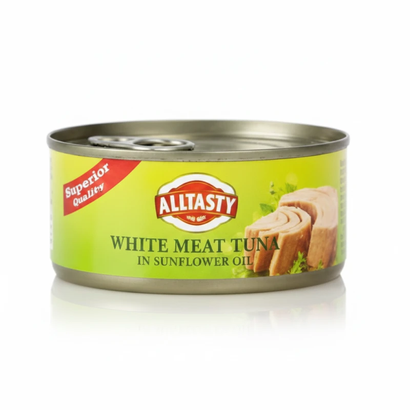 Altasty White Tuna in Olive Oil and Black Pepper 170g Canned Fish, Delicious Flaked Tuna, Perfect for Salads, Sandwiches and Quick Meals, Convenient and Ready to Eat - Altasty