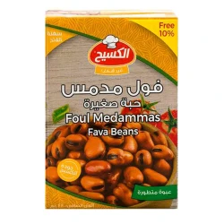 فول كسيح صغير معلب في عبوة تتراباك 390 جم جاهز للأكل، فول لذيذ ومغذي، مثالي للحمص والشوربات