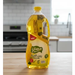 زيت ذرة بيسان، عبوة 2.7 لتر، زيت طهي ممتاز للقلي والخبز، خيار صحي، خالٍ من الكوليسترول، متعدد الاستخدامات لجميع الوصفات، عبوة كبيرة للمطابخ