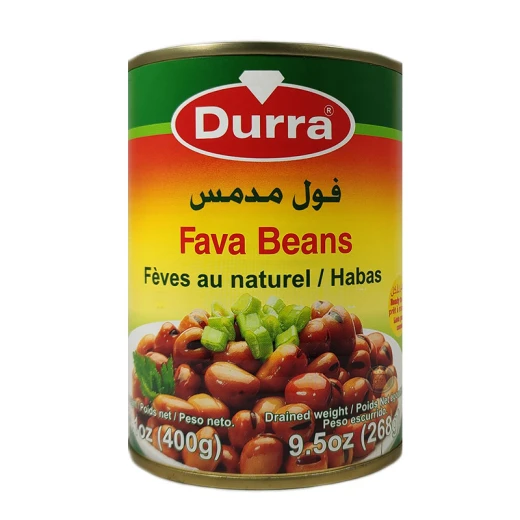 Sun Bird Canned Fava Beans Small Grain 400g, Ready to Eat, Pantry Staple
