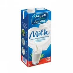 Almarai Low Fat Milk 1 Liter Long Life Refrigerated Dairy Beverage, Rich in Calcium and Vitamins, Ideal for a Healthy Diet, Suitable for the Whole Family