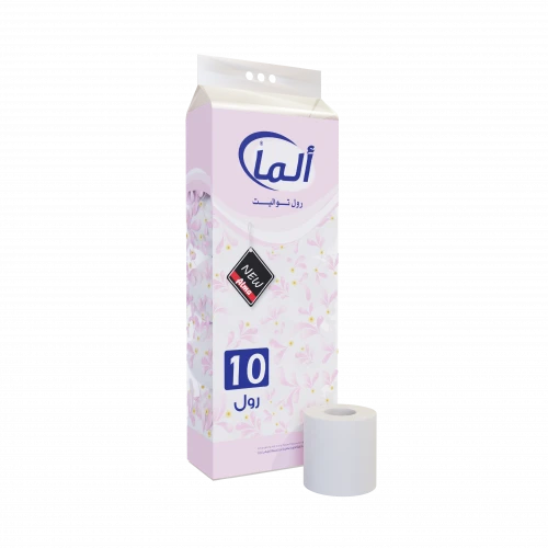 Alma Toilet Paper 10 Rolls, Soft and Absorbent, Gentle on Skin, Bathroom Essential Alma Toilet Paper 10 Rolls, Soft and Absorbent, Gentle on Skin, Bathroom Essential
