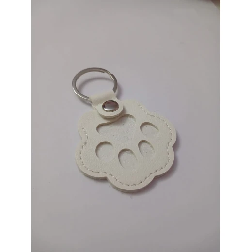 Personalized Pet Hair Memorial Keychain – Transparent Keepsake Charm for Fur Preservation - Angel - Image 2