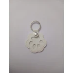 Personalized Pet Hair Memorial Keychain – Transparent Keepsake Charm for Fur Preservation - Angel