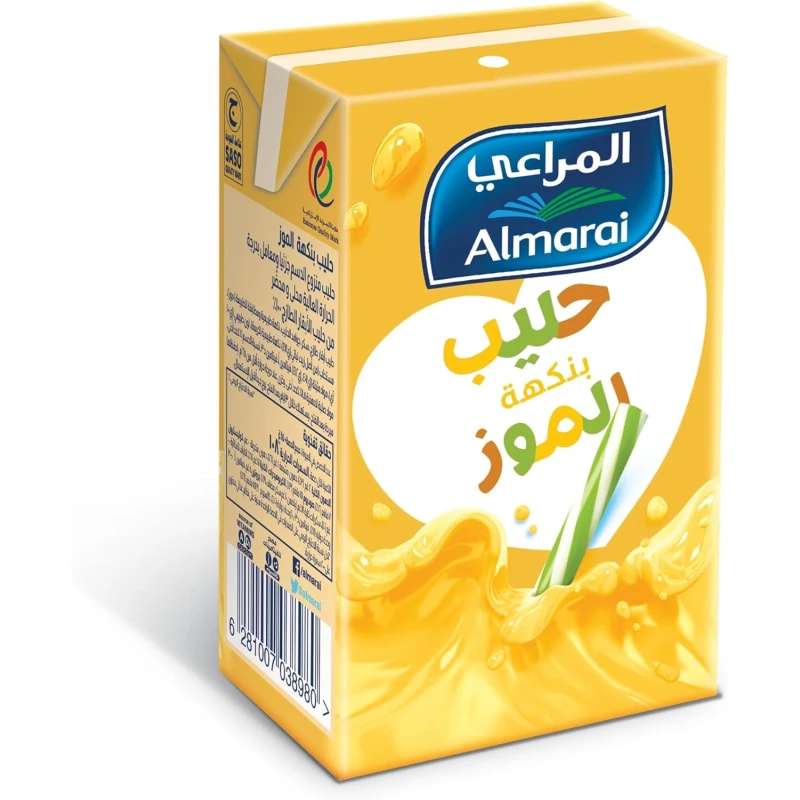 Almarai Mooienkom Banana Flavored Milk 150ml: Delicious and Refreshing Milk Drink with the Great Taste of Banana, Perfect for a Quick Energy Boost Anytime - Almarai