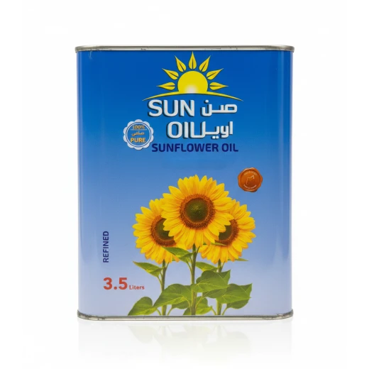 زيت دوار الشمس النقي 100% من صن اويل (3.5 لترًا) - زيت أساسي للطبخ بكميات كبيرة وخالٍ من الكوليسترول زيت دوار الشمس النقي 100% من صن اويل (3.5 لترًا) - زيت أساسي للطبخ بكميات كبيرة وخالٍ من الكوليسترول