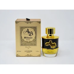 Lomani AB Millionaire Black Rose Women's Perfume 100ml: A Luxurious Eau de Parfum with Captivating Floral Notes, Perfect for Evening Wear, Presented in an Elegant Bottle, 100ml