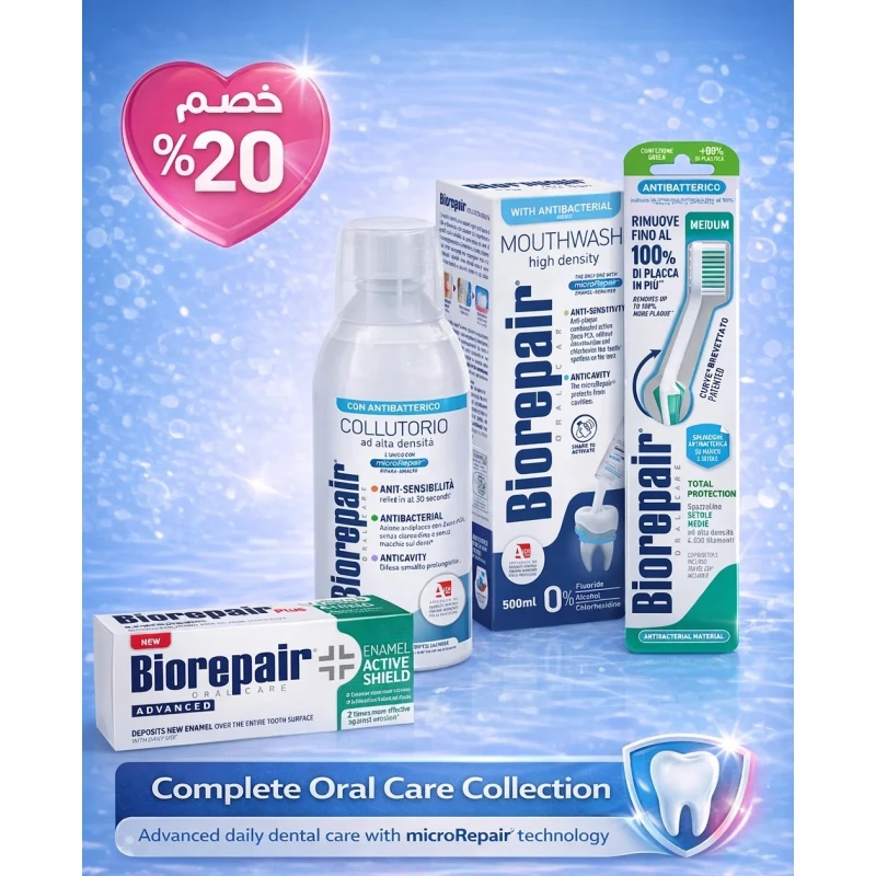 Biorepair Complete Care Set – Total Daily Protection with Enamel-Repairing microRepair Technology - Biorepair