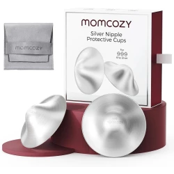 Momcozy 999 Silver Nursing Cups, Leak-Proof Breastfeeding Shields, for Sore Nipples, XXLarge 65MM