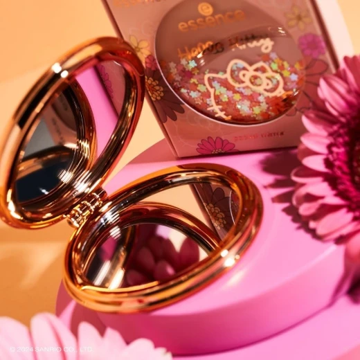 Essence Hello Kitty Pocket Mirror 01 Make Today Amazing Compact Mirror with Glitter 1 Piece - Image 3