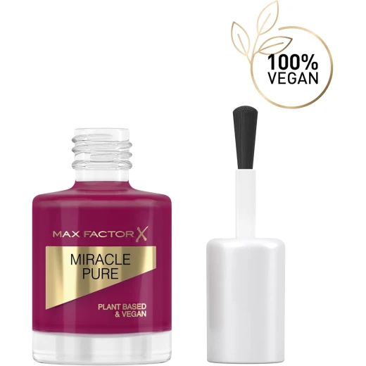 Max Factor Miracle Pure Nail Enamel Sweet Plum 320, Vegan Formula, Long Lasting Color, Chip Resistant, 12 Milliliters Bottle, Suitable for All Skin Tones - Image 8