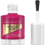 Max Factor Miracle Pure Nail Enamel Sweet Plum 320, Vegan Formula, Long Lasting Color, Chip Resistant, 12 Milliliters Bottle, Suitable for All Skin Tones