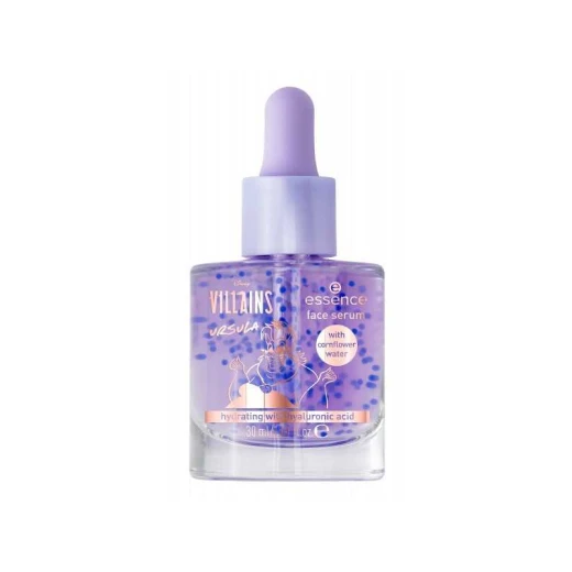 Essence Disney Villains Ursula Hydrating Serum 30ml Cornflower Water Vegan Formula Essence Disney Villains Ursula Hydrating Serum 30ml Cornflower Water Vegan Formula