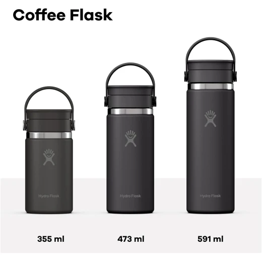 Hydro Flask Wide Mouth Coffee Flask 355ml Harbor Blue Insulated Drink Bottle - Hydro Flask - Image 5