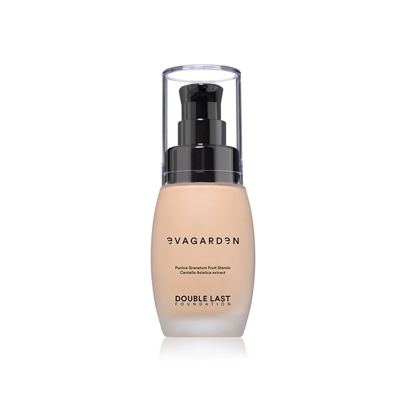 Evagarden Double Last Foundation 158: Long Lasting Full Coverage, Oil Free, Flawless Finish, 30ml Bottle, Ideal for All Skin Types, Available in 158 Shade - Evagarden
