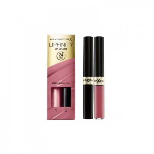 Max Factor Lipfinity Lip Colour 300 Essential Pink Long Lasting Matte Lipstick Max Factor Lipfinity Lip Colour 300 Essential Pink Long Lasting Matte Lipstick