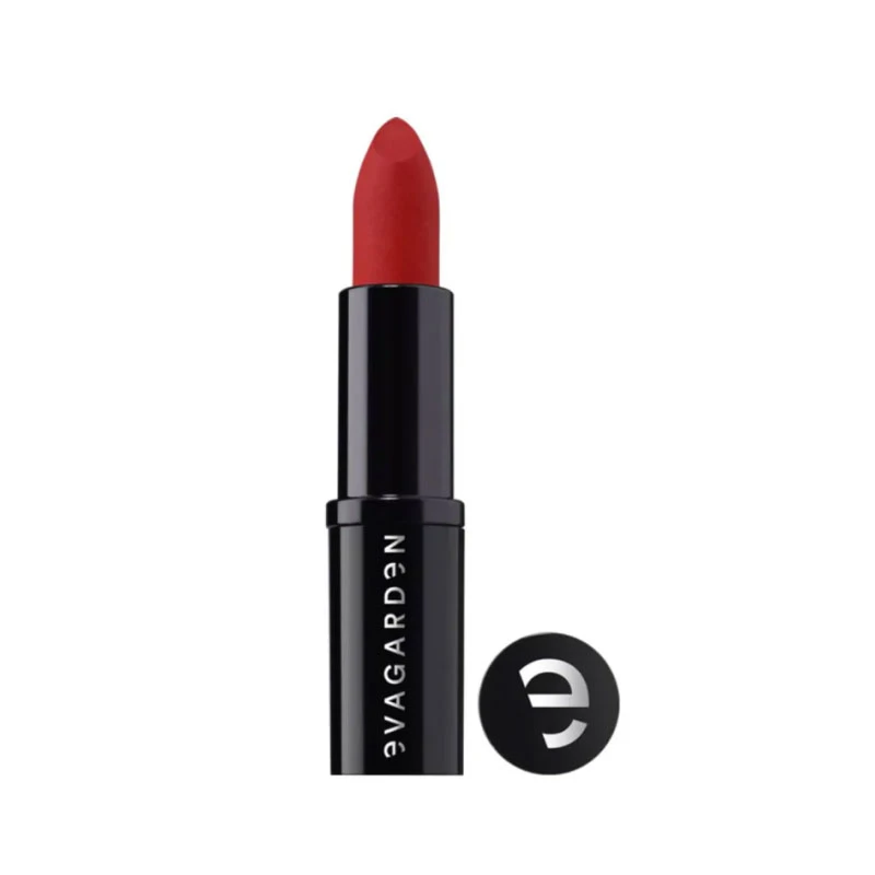 Evagarden Pure Matte Lipstick 656 Scarlet Red Long-Lasting Color 4g - Evagarden