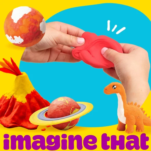 Play-Doo Air-Dry Clay 5 oz - Red Bag, easy to mold and no baking required, ideal for creativity and handcrafting Play-Doo Air-Dry Clay 5 oz - Red Bag, easy to mold and no baking required, ideal for creativity and handcrafting