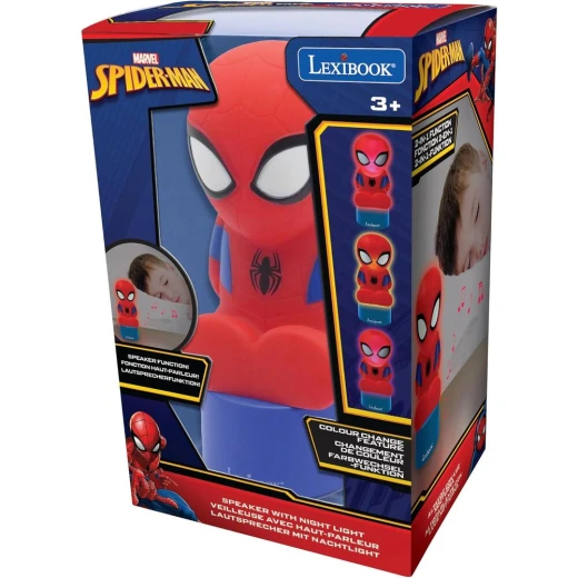 Lexibook Marvel Spider-Man Nightlight Speaker, Color Changing, 3+ Years - Image 3