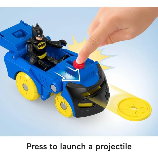 Fisher-Price Imaginext DC Super Friends Batman Head Shifters Batmobile Toy Set - Image 3