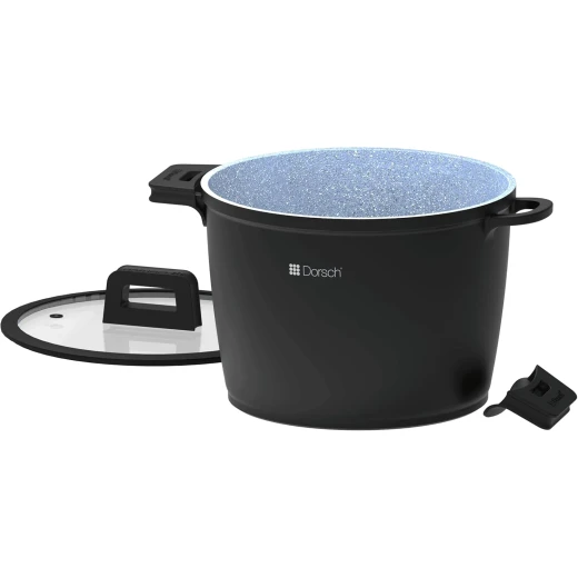 Dorsch Non Stick Stock Pot Healthy Ceramic Coating 24cm 6.8L with Tempered Glass Lid, Perfect for Soup, Stews, and Large Family Meals, Durable and Easy to Clean Dorsch Non Stick Stock Pot Healthy Ceramic Coating 24cm 6.8L with Tempered Glass Lid, Perfect for Soup, Stews, and Large Family Meals, Durable and Easy to Clean
