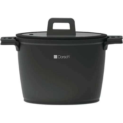 Dorsch Non Stick Stock Pot Healthy Ceramic Coating 24cm 6.8L with Tempered Glass Lid, Perfect for Soup, Stews, and Large Family Meals, Durable and Easy to Clean - Dorsch cookware - Image 3